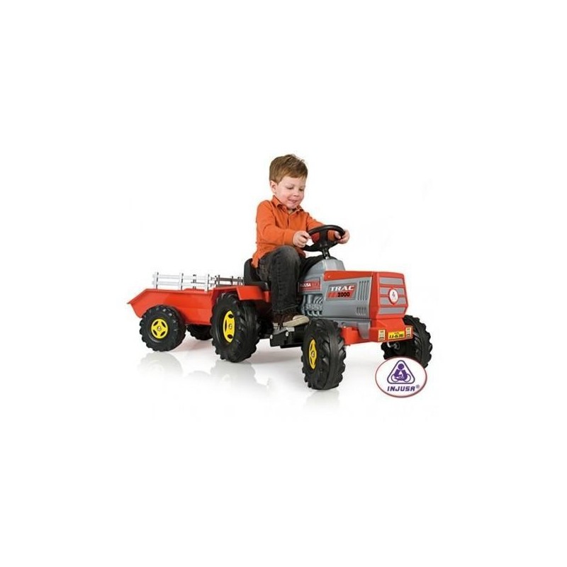INJUSA Tractor electric copii cu remorca 6V