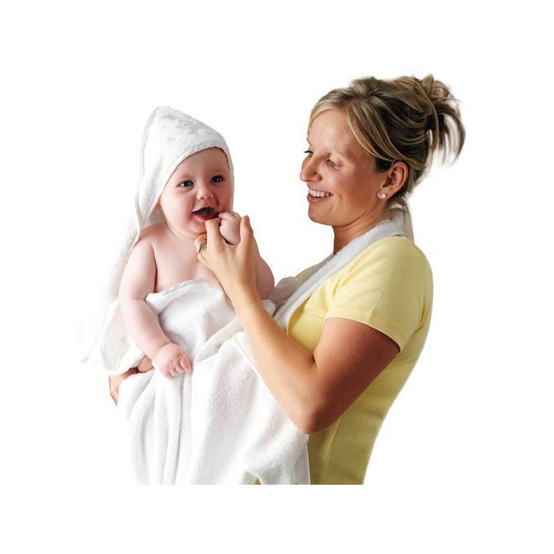 Prosop de baie pentru bebelus si mama Clevamama 104x98 cm