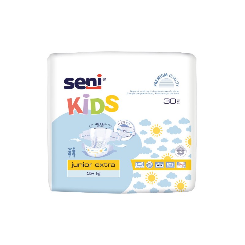Scutece copii Seni Kids Junior extra 15-30 kg 30 buc