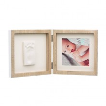 Rama foto din lemn cu amprenta Baby Art Natur