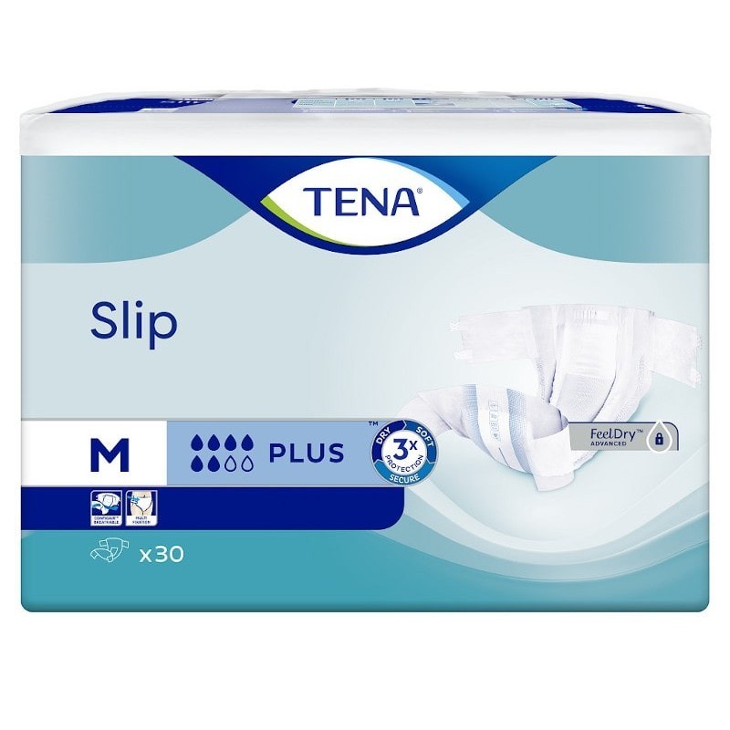 Scutece clasice Tena Slip Plus Medium Nr 2 30 buc