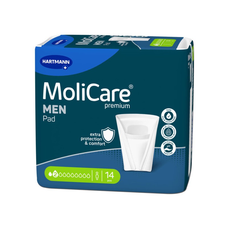 Tampoane absorbante incontinenta barbati Molicare premium Med 2pic 14buc Tampoane absorbante incontinenta barbati Molicare premium Med 2pic 14buc
