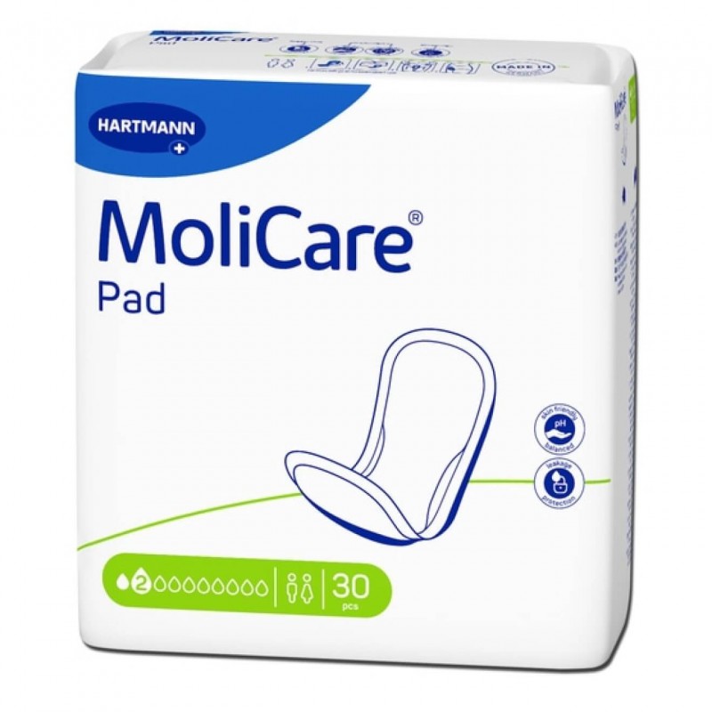 Tampoane absorbante incontinenta Molicare Pad, 2 picaturi, 30 buc, Hartmann Tampoane absorbante incontinenta Molicare Pad, 2 picaturi, 30 buc, Hartmann