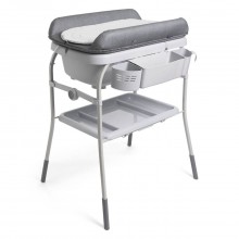 Cadita cu masa de infasat, Chicco, Graphite Melange