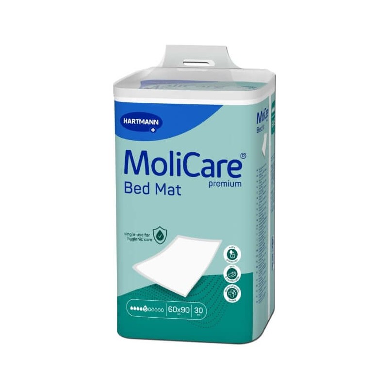 Aleze MoliCare Premium Bed Mat 5 picaturi 60x90cm 30 bucati