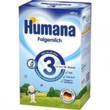 Lapte praf Humana 3 Prebiotic 600gr