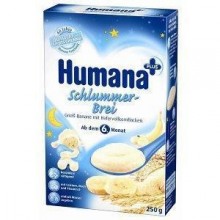 Humana Cereale de noapte cu banane si ovaz 250 gr