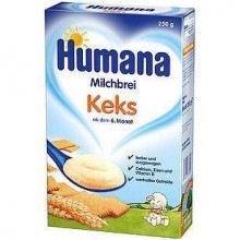 Humana  Cereale cu lapte si biscuti 250g