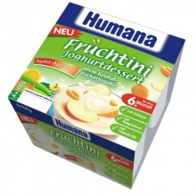 Humana Desert iaurt mere si caise 4x100g