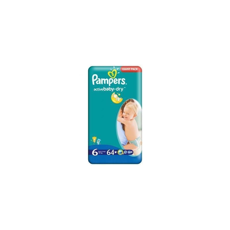 Scutece Pampers Active Baby Extra Large Nr 6 64buc