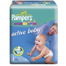 Scutece Active Baby Maxi Pampers Nr4 20buc