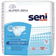 Scutece adulti Super SENI Air, Extra Large, Nr 4, 10 buc