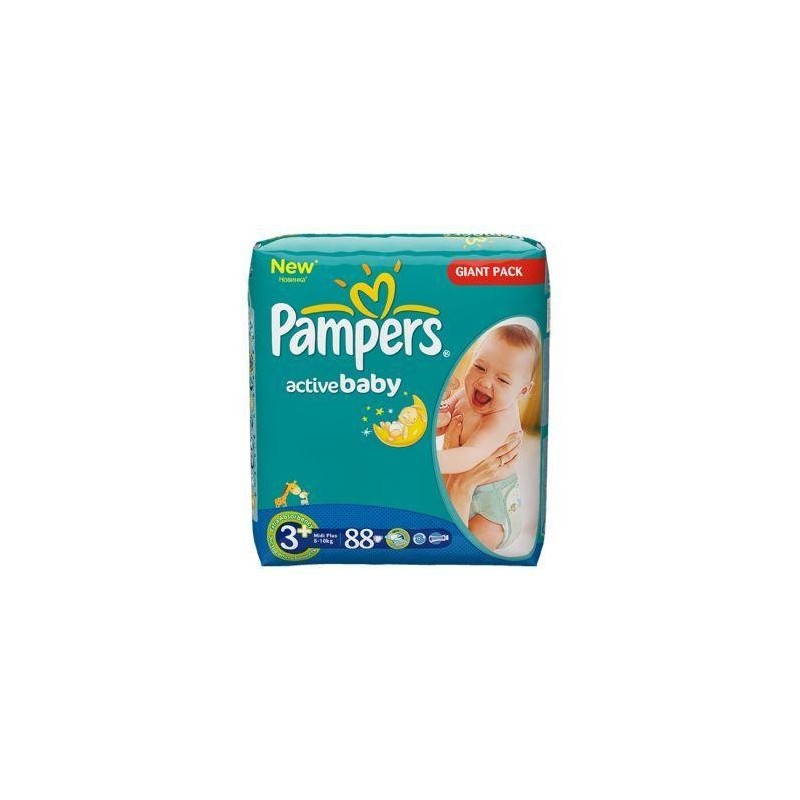 Scutece Active Baby Midi Pampers Nr 3+ 88buc